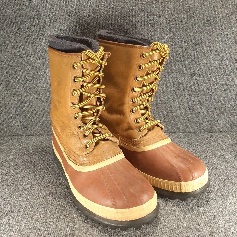 Sorel Mark V Men's 9.5 Boots Waterproof Rubber Leather Pac Boot w/Liner